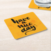 Een fijne dag kartonnen onderzetters (Schuin)