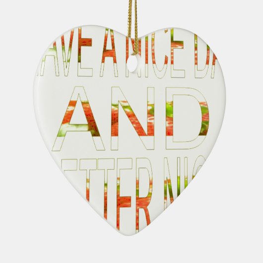 Een fijne dag keramisch ornament (Rechts)