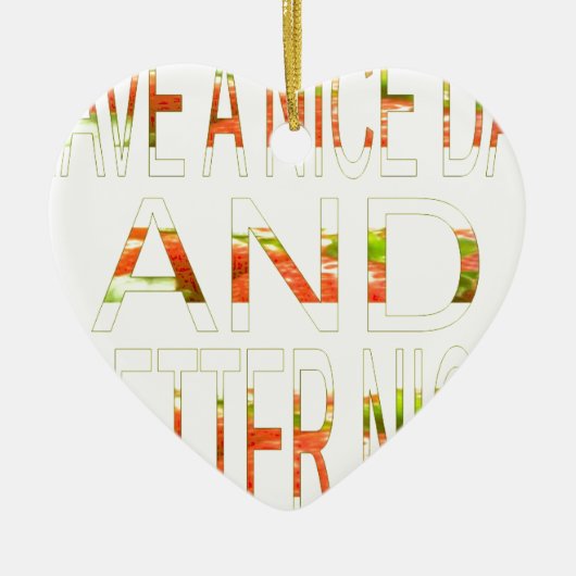 Een fijne dag keramisch ornament (Voorkant)