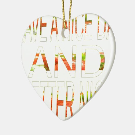 Een fijne dag keramisch ornament (Links)