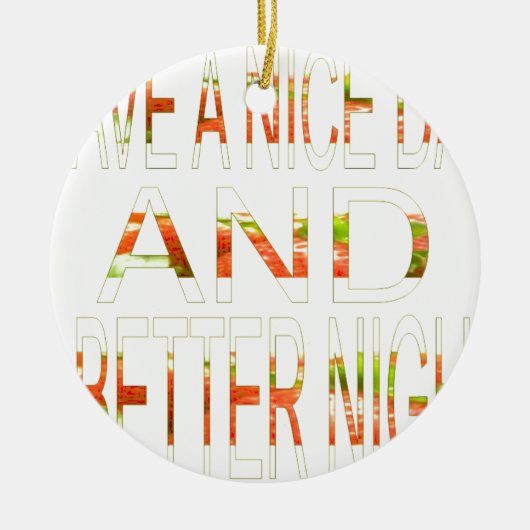 Een fijne dag keramisch ornament (Voorkant)