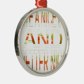 Een fijne dag metalen ornament (Rechts)