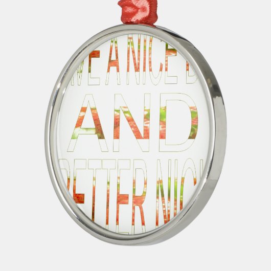 Een fijne dag metalen ornament (Links)