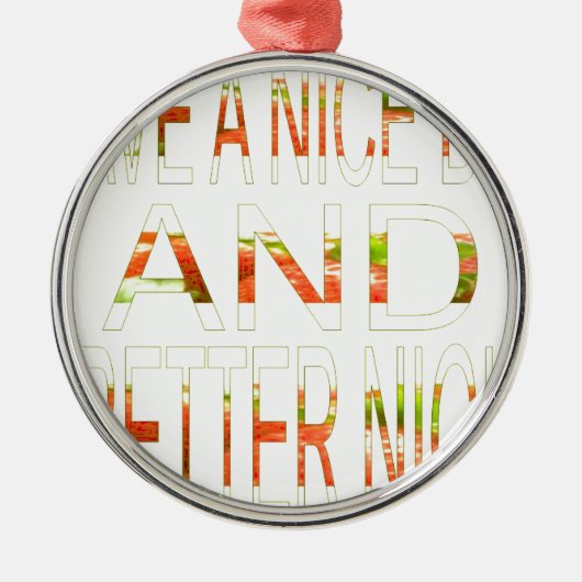 Een fijne dag metalen ornament (Voorkant)