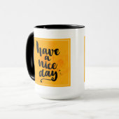 Een fijne dag mok (Voorkant links)