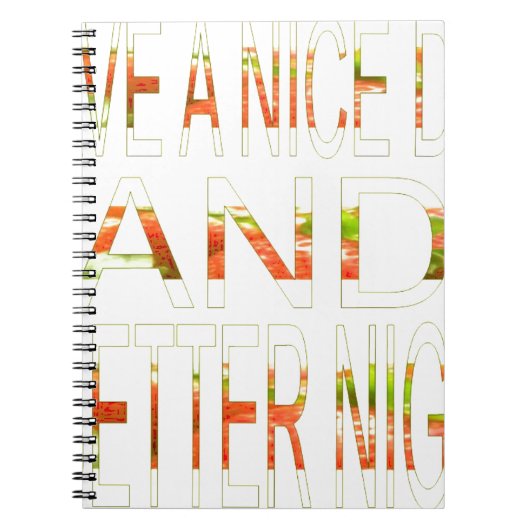 Een fijne dag notitieboek (Voorkant)