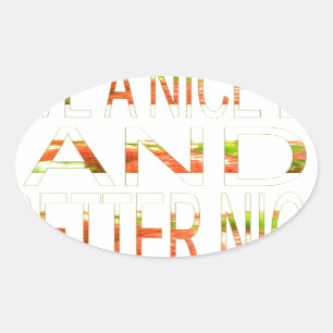 Een fijne dag ovale sticker