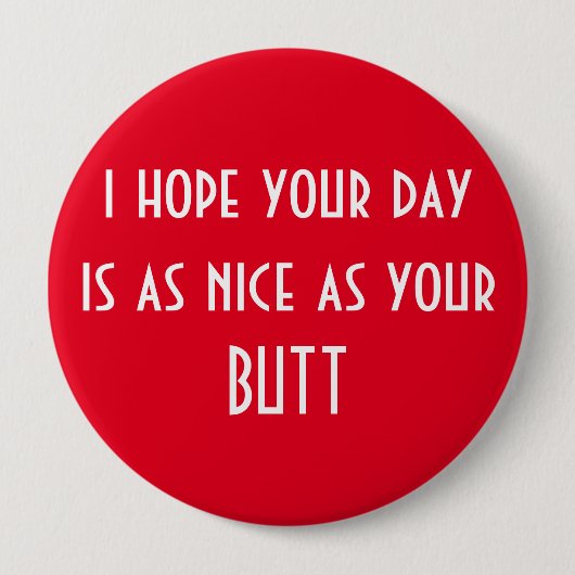 Een fijne dag ronde button 4,0 cm (Voorkant)