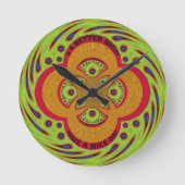 Een fijne dag ronde klok (Voorkant)