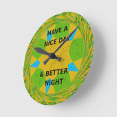 Een fijne dag ronde klok (Hoek)