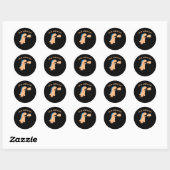 Een fijne dag ronde sticker (Vel)