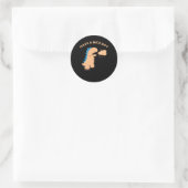 Een fijne dag ronde sticker (Tas)