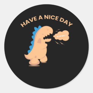 Een fijne dag ronde sticker