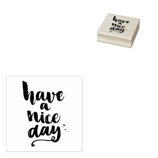 Een fijne dag rubberstempel (Gestempeld)