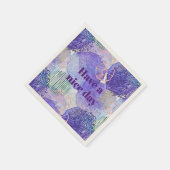 Een fijne dag servet (Hoek)