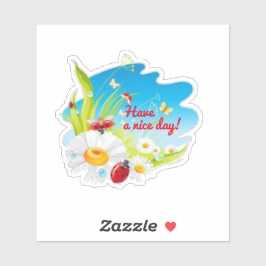 Een fijne dag sticker (Vel)