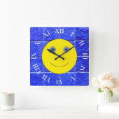 Een fijne dag vierkante klok (Huis)