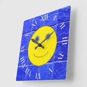 Een fijne dag vierkante klok (Hoek)