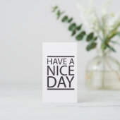 Een fijne dag visitekaartje (Staand voorkant)