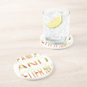 Een fijne dag zandsteen onderzetter (Zijkant)