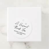 Een fijne dank voor je bruiloft bedankjes labels (In situ)