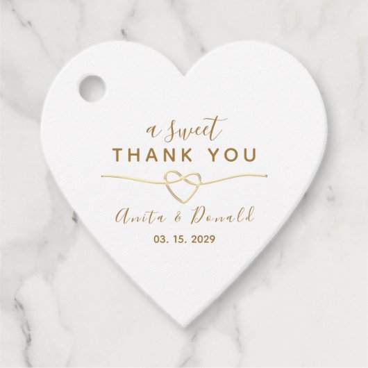 Een fijne dank voor je bruiloft bedankjes labels (Voorkant)