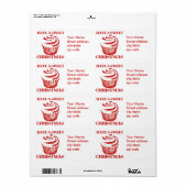 Een fijne kerst etiket (Full Sheet)