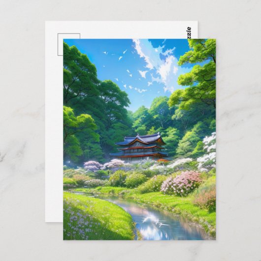 Een fijne Oasis in het hart van het bos Briefkaart (Voorkant / Achterkant)