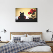 Een fijne schoonheid canvas afdruk (Insitu (Slaapkamer))