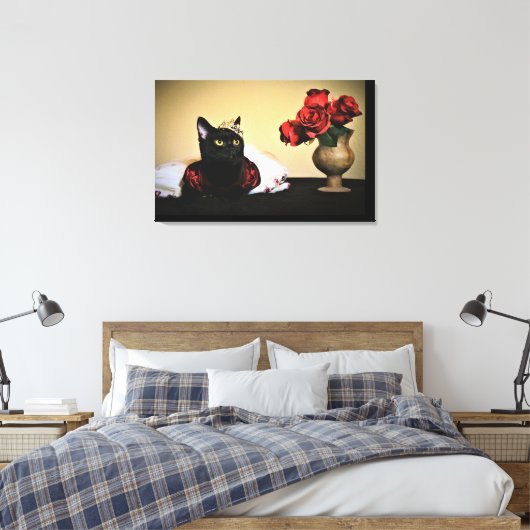 Een fijne schoonheid canvas afdruk (Insitu (Slaapkamer))