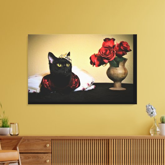 Een fijne schoonheid canvas afdruk (Insitu (Woonkamer))