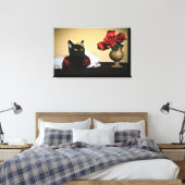 Een fijne schoonheid canvas afdruk (Insitu (Slaapkamer))