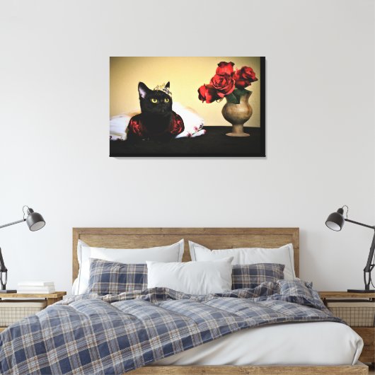 Een fijne schoonheid canvas afdruk (Insitu (Slaapkamer))