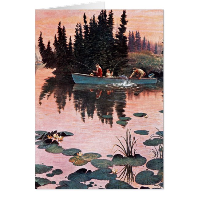 Een fijne vangst door John Clymer (Voorkant)