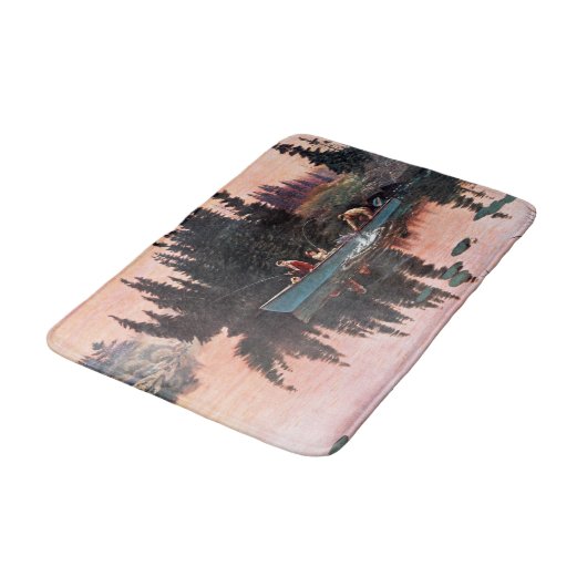 Een fijne vangst door John Clymer Badmat (Gekanteld)