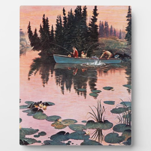 Een fijne vangst door John Clymer Fotoplaat (Voorkant)