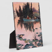 Een fijne vangst door John Clymer Fotoplaat (Zijkant)