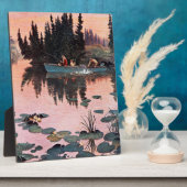 Een fijne vangst door John Clymer Fotoplaat (Zijkant)