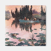 Een fijne vangst door John Clymer Magneet (Voorkant)