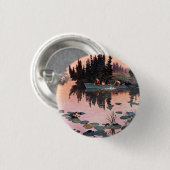 Een fijne vangst door John Clymer Ronde Button 3,2 Cm (Voorkant /achterkant)