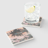 Een fijne vangst door John Clymer Stenen Onderzetter (Zijkant)