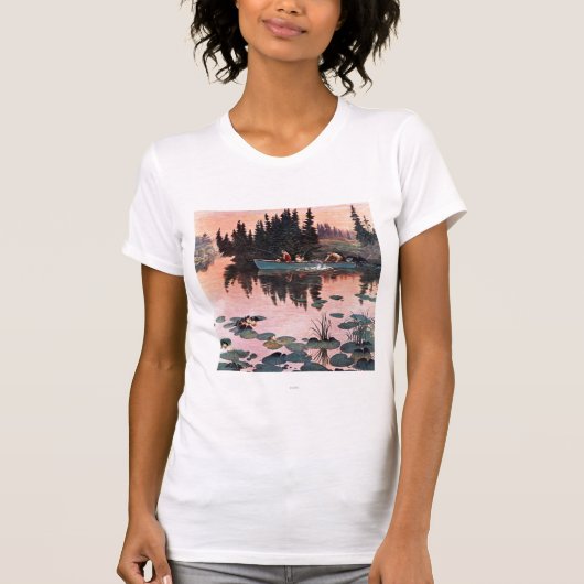 Een fijne vangst door John Clymer T-shirt (Voorkant)