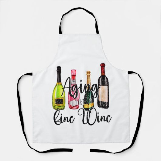 Een fijne wijn schort (Voorkant)