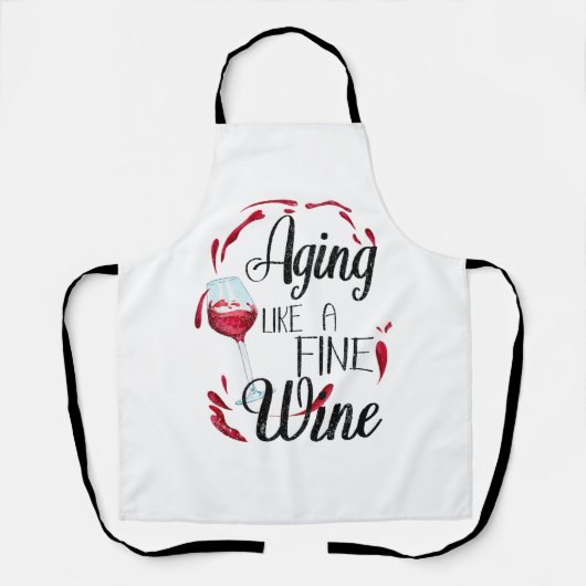 Een fijne wijn schort (Voorkant)