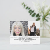 Een filmactrice Laurah Guillen Movie Composite Briefkaart (Staand voorkant)