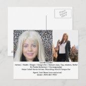 Een filmactrice Laurah Guillen Movie Composite Briefkaart (Voorkant / Achterkant)