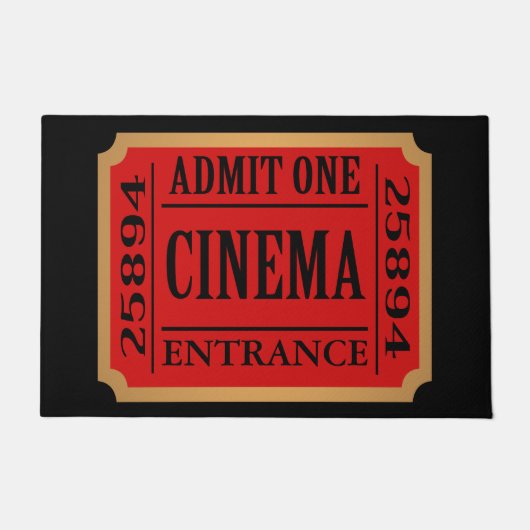 Eén  filmkaartje toelaten deurmat (Voorkant)