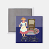 Een filmliefhebbende huisvrouw magneet (Voorkant / Achterkant)