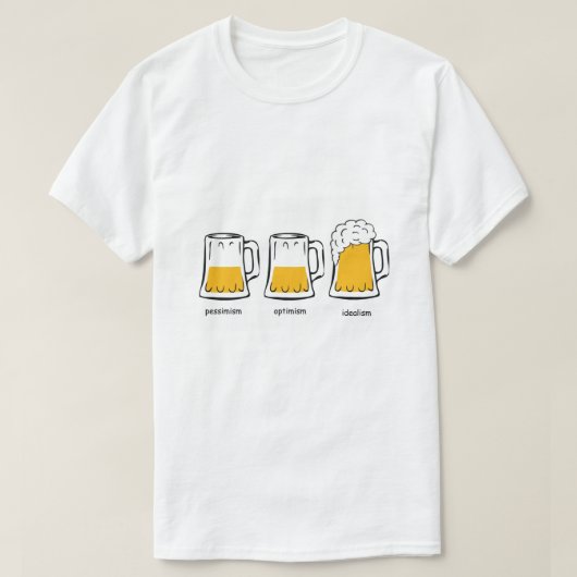 Een filosofische benadering van bier t-shirt (Design voorkant)