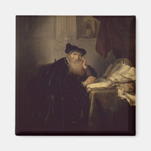 Een filosoof, 1635 (olie op het paneel) magneet